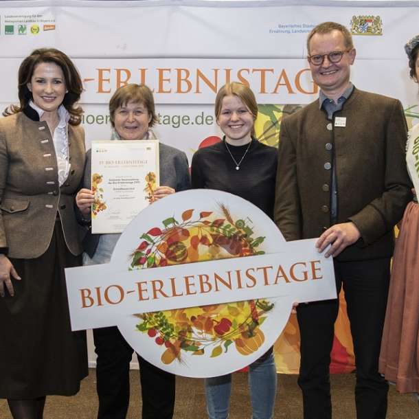 Naturland und Partner Auszeichnung für den fünft schönsten Bio-Erlebnistag auf der Messe Biofach 2020 in Nürnberg