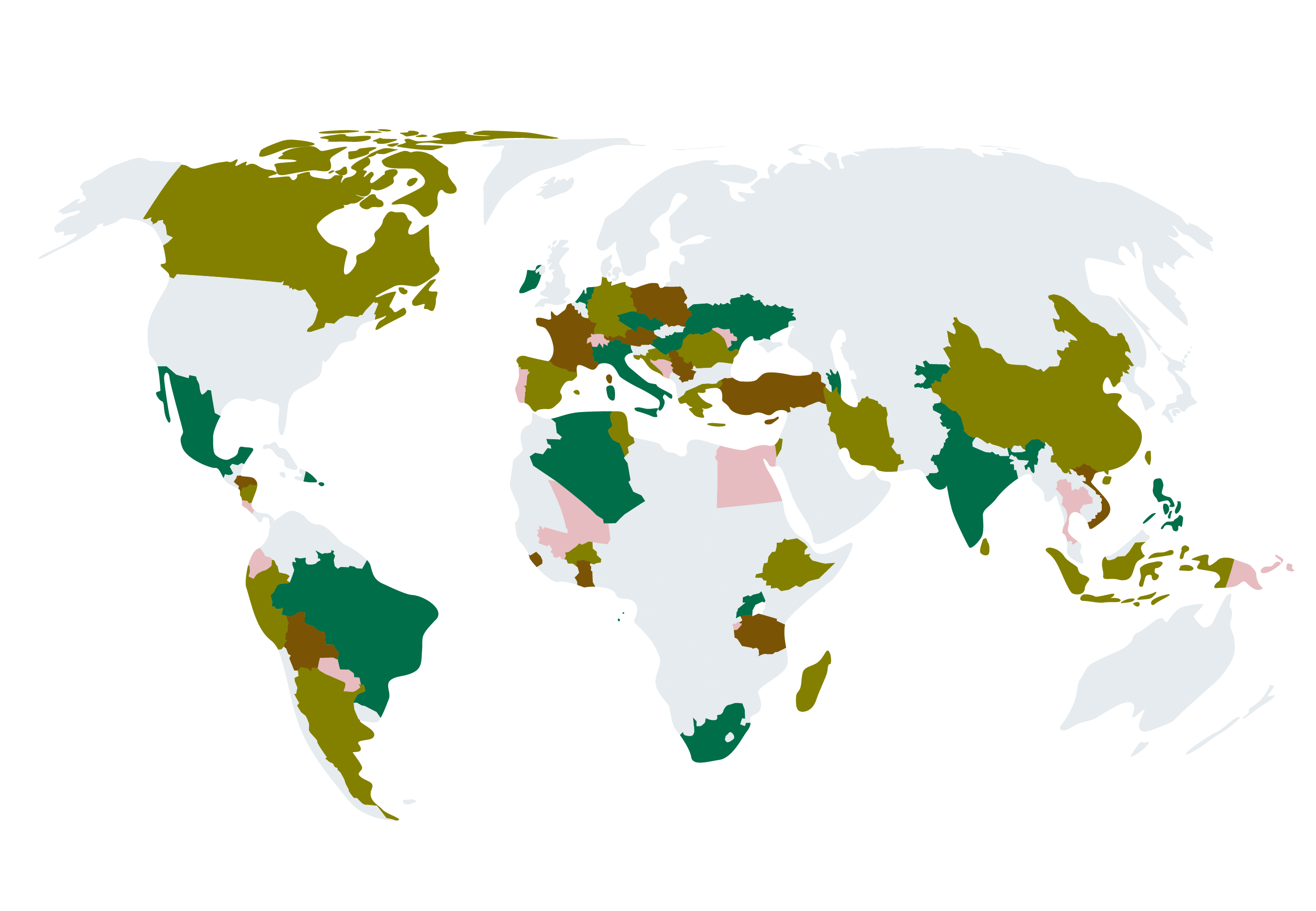 Naturland certifica en estos países