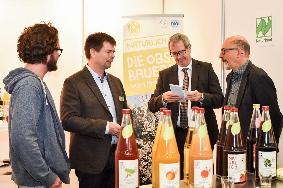 Naturland und Partner Ammersee Getränke auf der BioSüd 2018 in Augsburg
