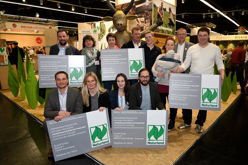 Naturland und Partner Urkundenverleihung auf der Messe Biofach 2018 in Nürnberg
