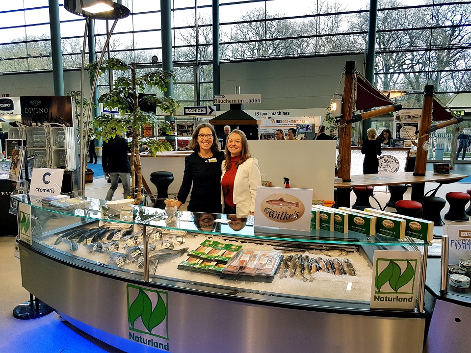 Naturland Messestand auf der Messe Fisch International 2020 in Bremen