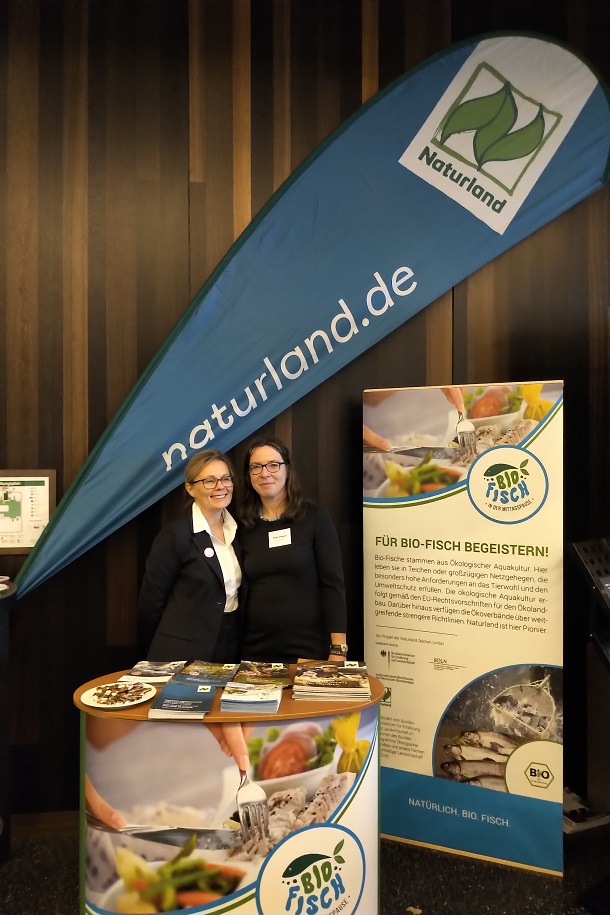 Naturland Infostand auf dem Fischwirtschafts-Gipfel 2019 in Hamburg