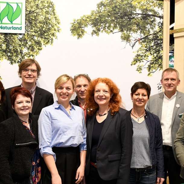 Naturland und Partner Politik auf der Messe Biofach 2018 in Nürnberg