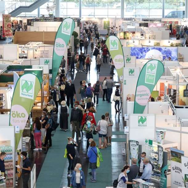 Naturland und Partner Messegeschehen auf der Messe BioNord 2021 in Hannover